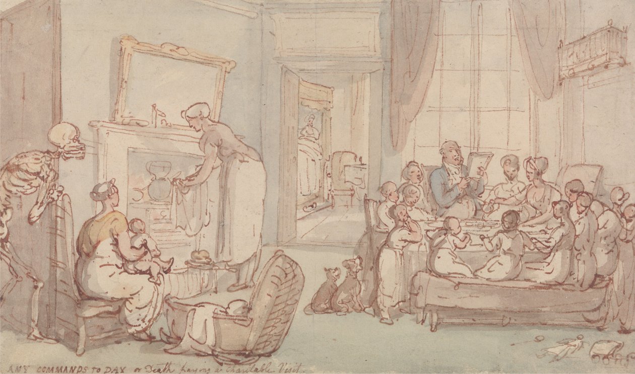 Rodzina dzieci autorstwa Thomas Rowlandson