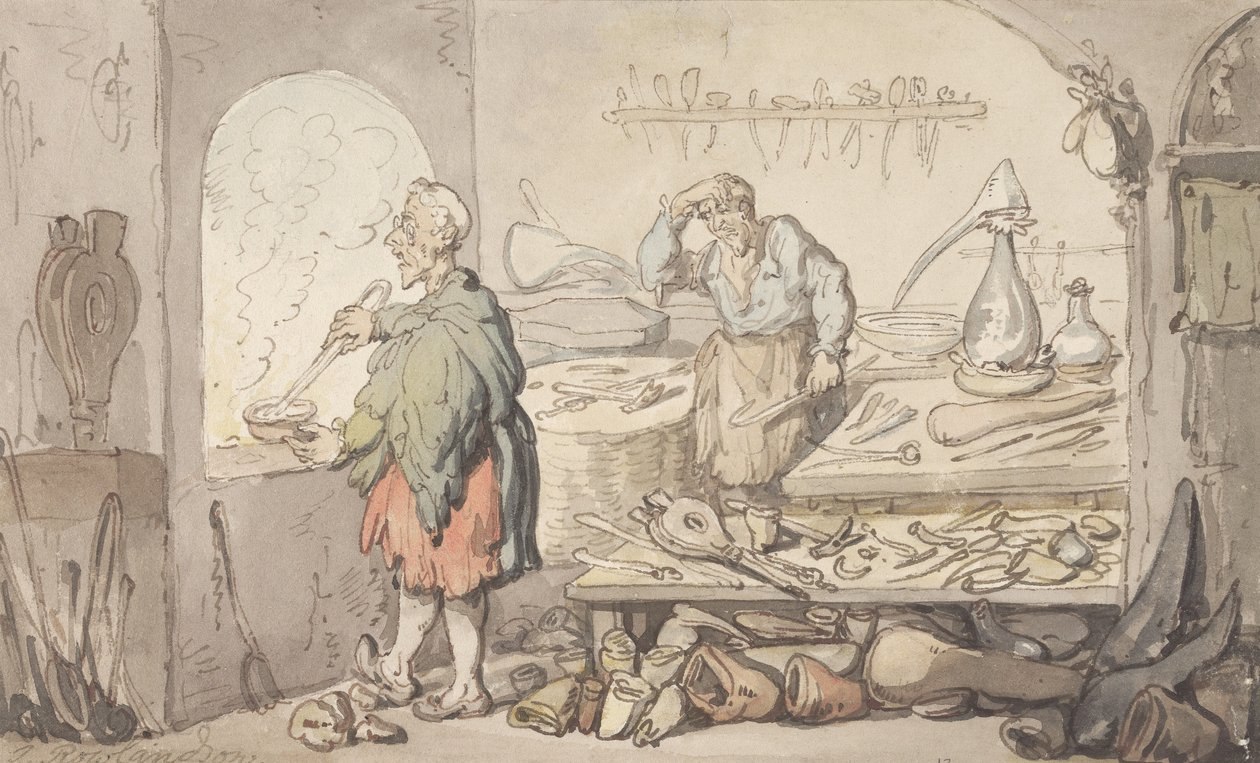 Huta Szkła autorstwa Thomas Rowlandson