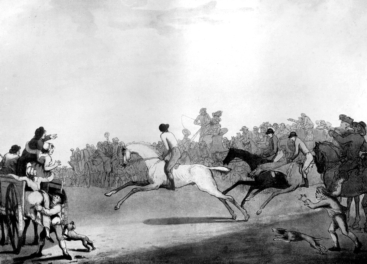 Wybitny wyścigowiec, 1789. autorstwa Thomas Rowlandson
