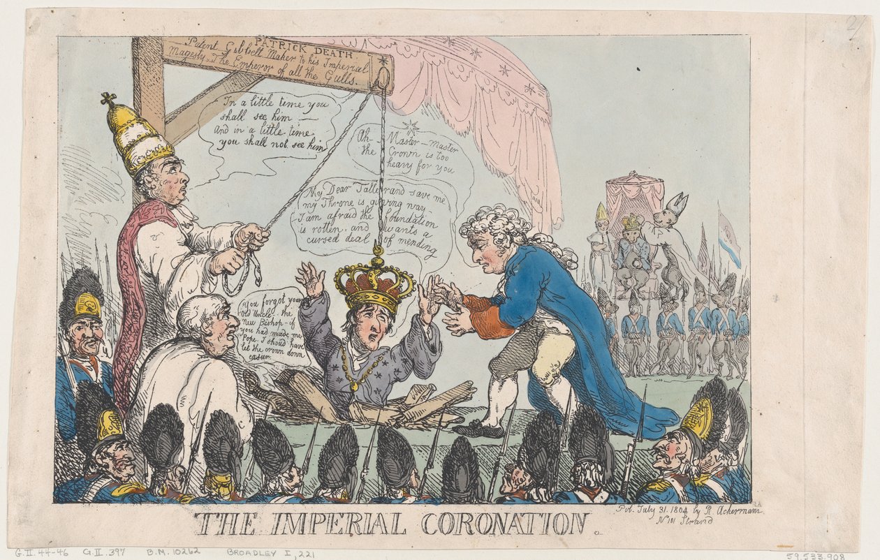 Koronacja cesarska, 31 lipca 1804 r., 31 lipca 1804 r. autorstwa Thomas Rowlandson
