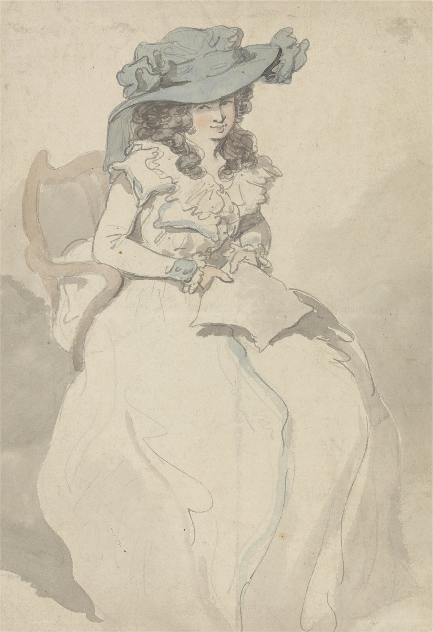 List miłosny, ok. 1790 (pióro i atrament oraz akwarela na papierze) autorstwa Thomas Rowlandson