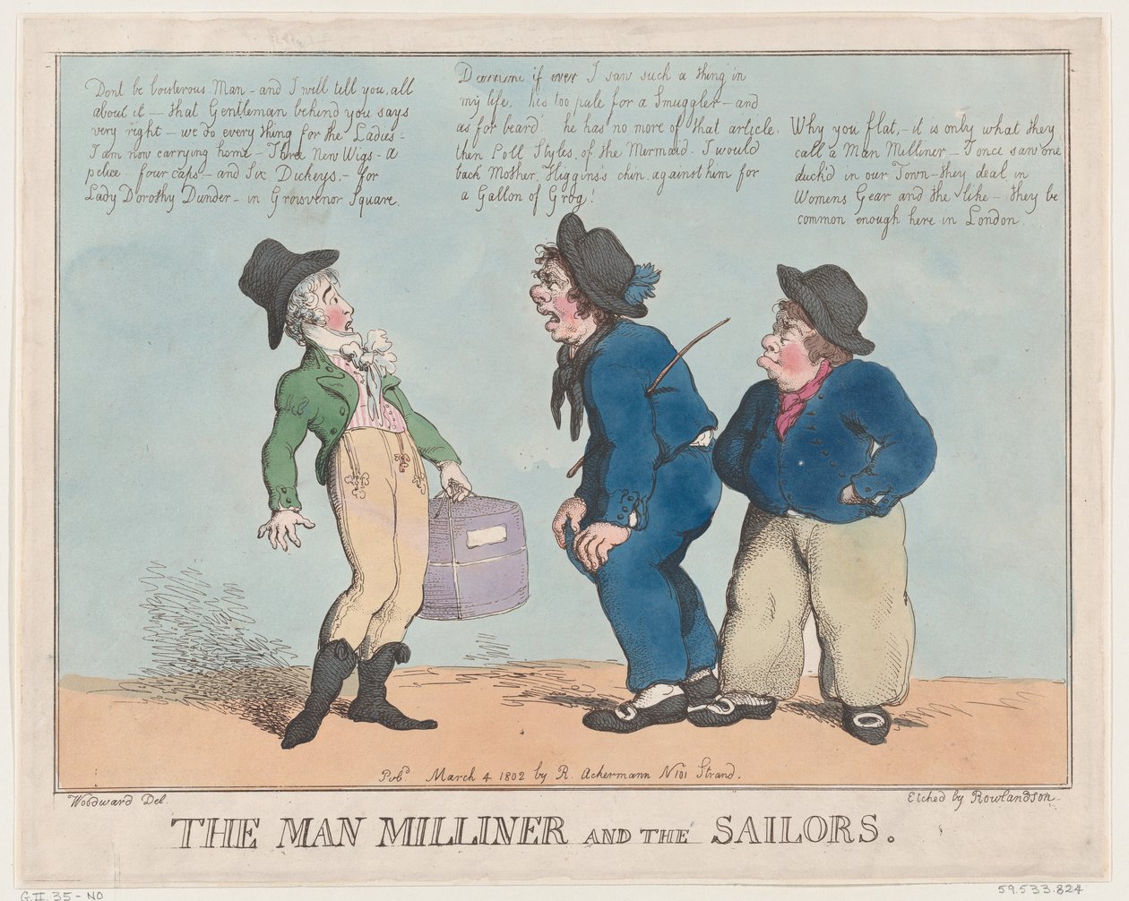 The Man Miller and the Sailors, 4 marca 1802, 4 marca 1802. autorstwa Thomas Rowlandson