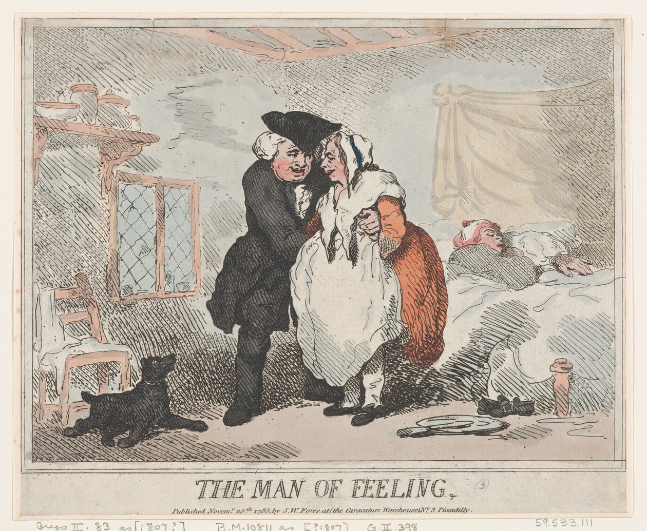 Człowiek uczuć, 25.11.1785., 25.11.1785. autorstwa Thomas Rowlandson
