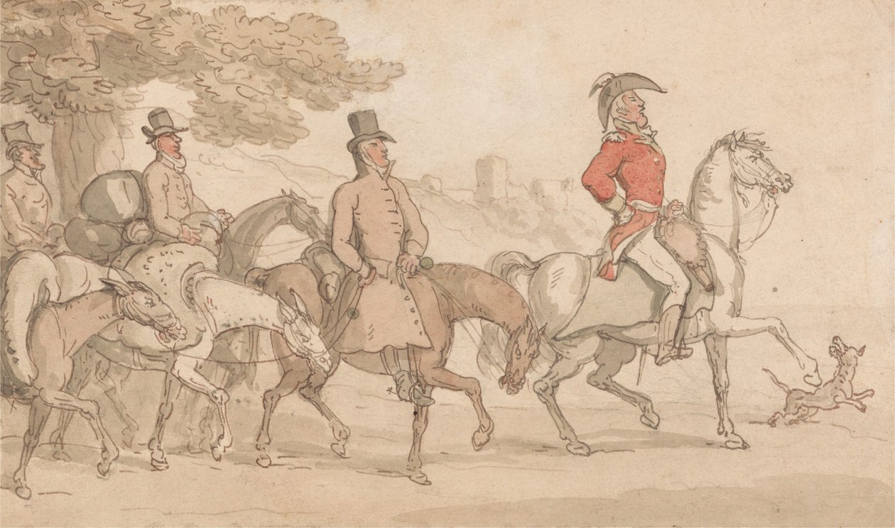 Wojskowe przygody Johnny’ego Newcome’a autorstwa Thomas Rowlandson