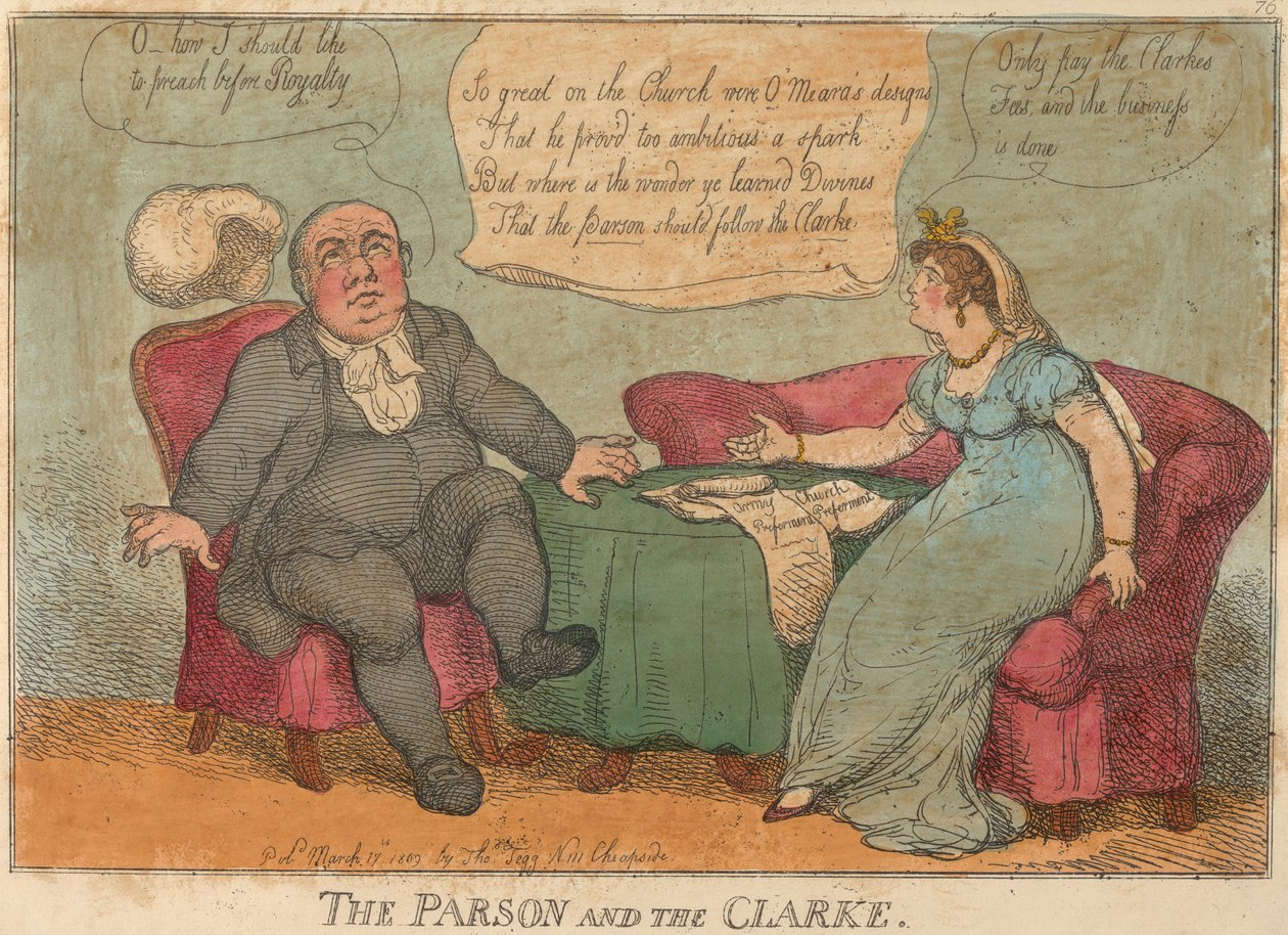 „The Parson and the Clarke”, nr 76 autorstwa Thomas Rowlandson