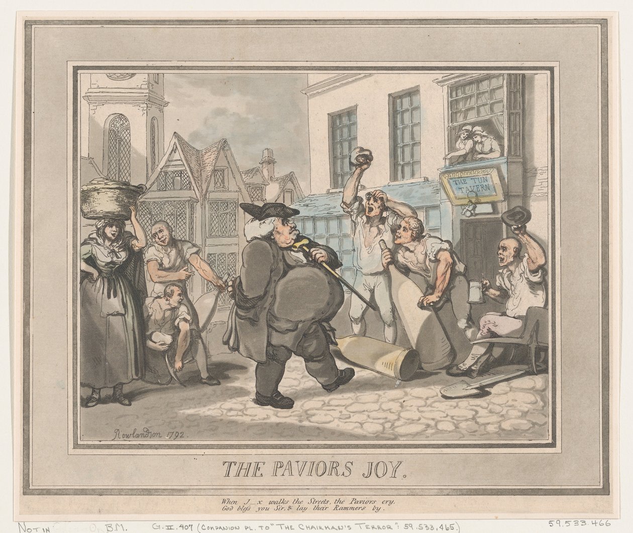 Radość Pawiorów, 1792., 1792. autorstwa Thomas Rowlandson