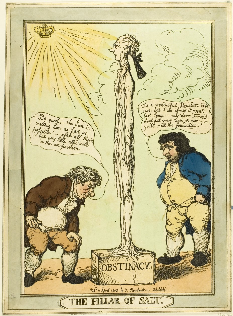 Słup soli autorstwa Thomas Rowlandson