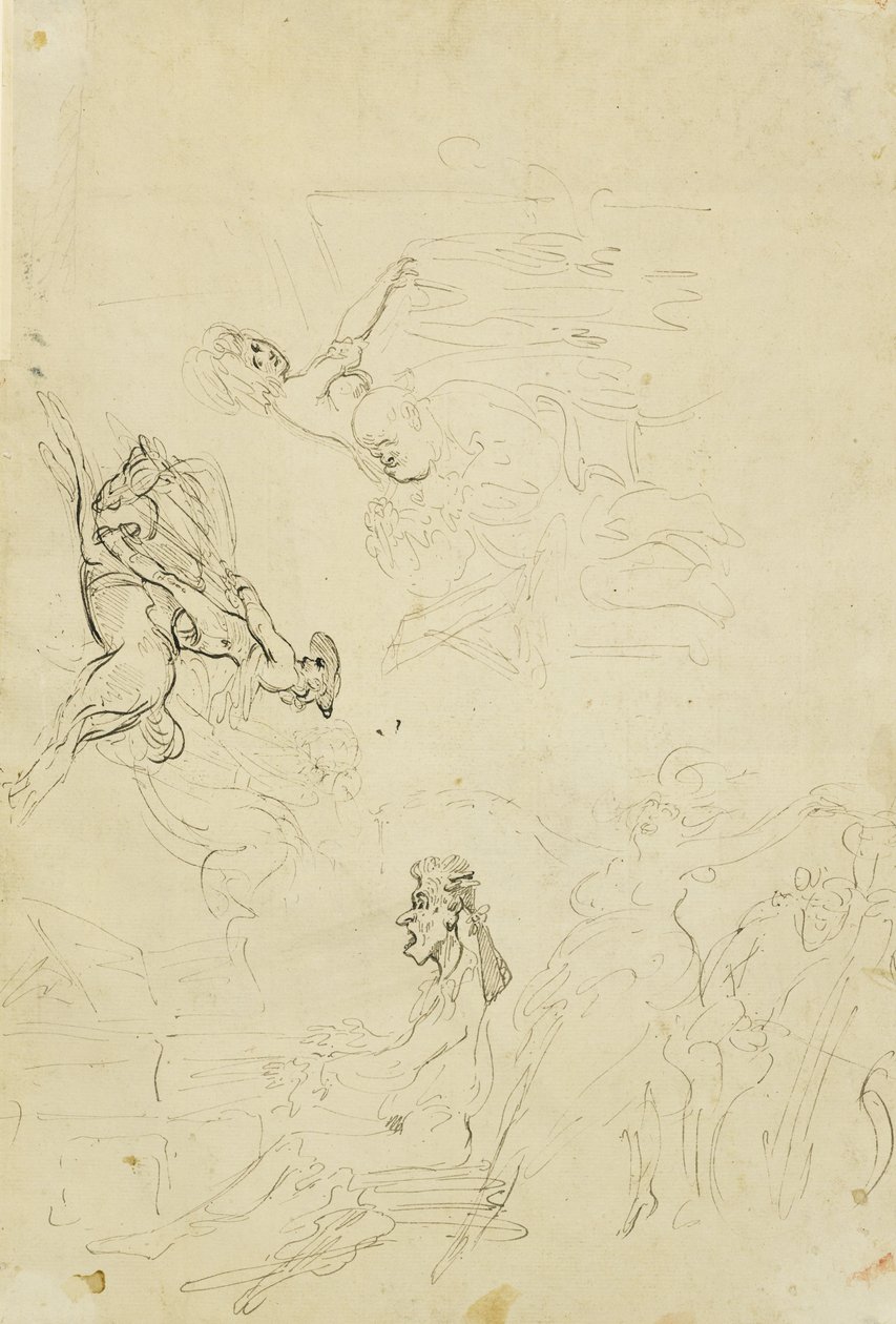 Dom Pocztowy, ok. 1778–80 autorstwa Thomas Rowlandson