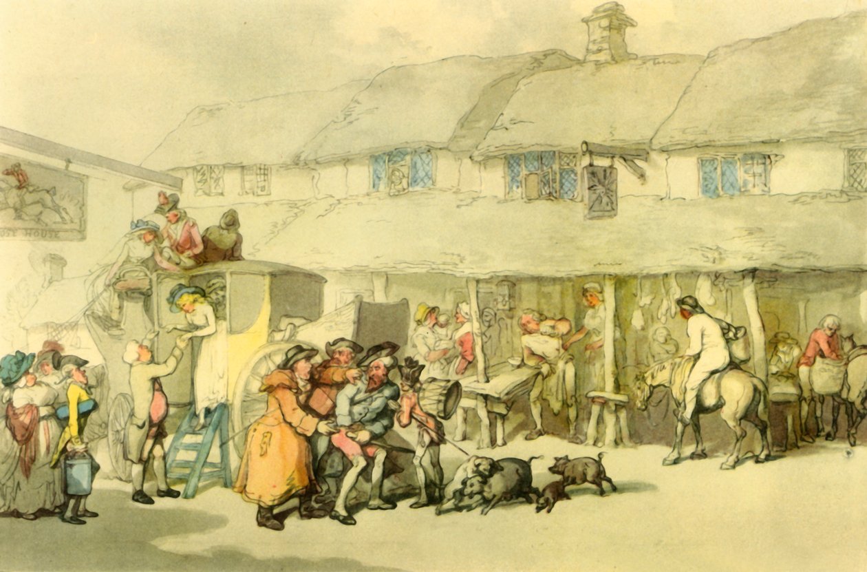 „Dom Pocztowy”, ok. 1800, 1942 r. autorstwa Thomas Rowlandson