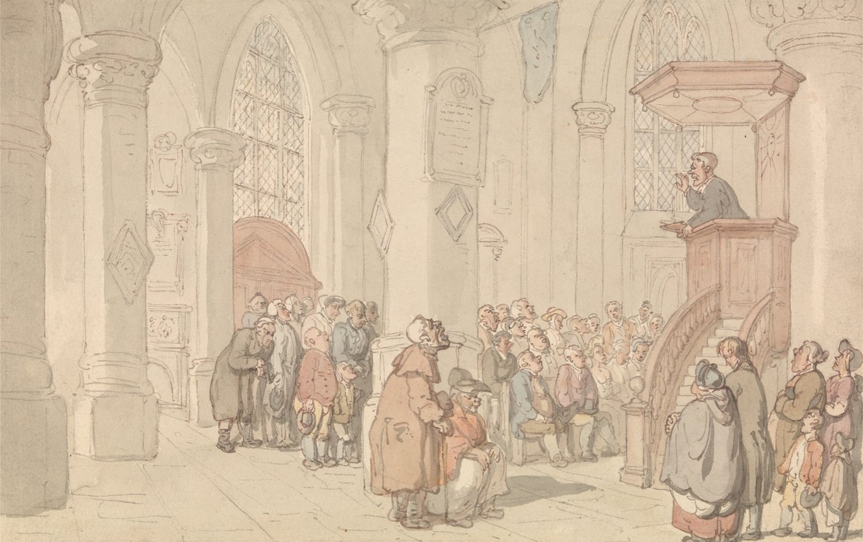 Kaznodzieja autorstwa Thomas Rowlandson