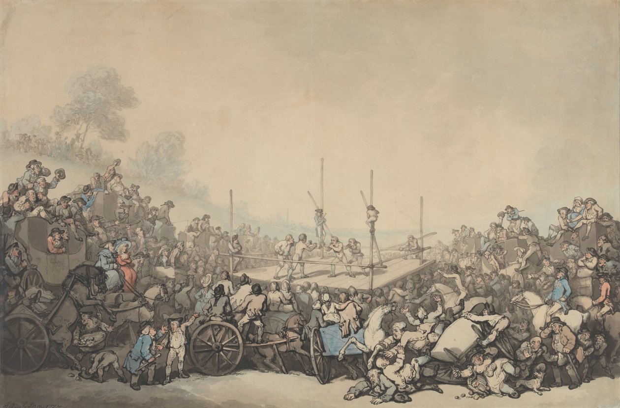 Walka o nagrodę autorstwa Thomas Rowlandson