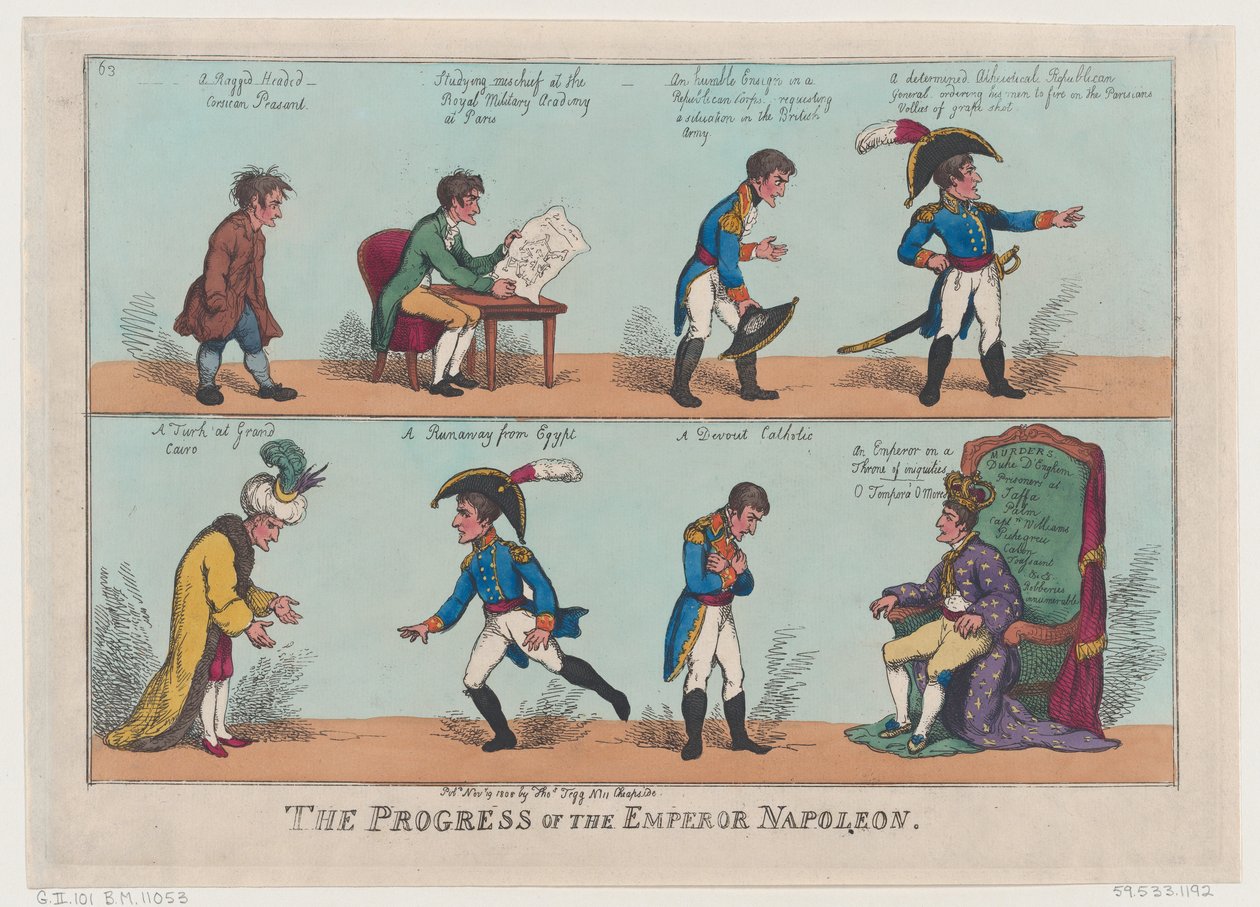 Postęp cesarza Napoleona, 19 listopada 1808., 19 listopada 1808. autorstwa Thomas Rowlandson