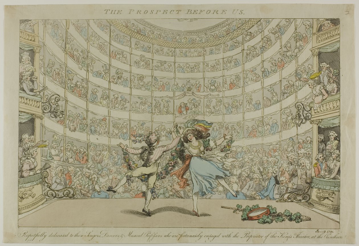Perspektywa przed nami autorstwa Thomas Rowlandson