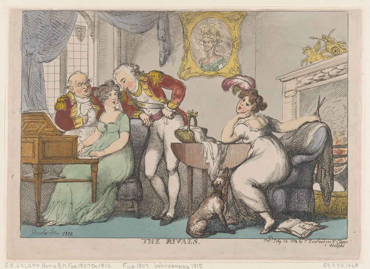 Rywale, 14 lipca 1807 r., 14 lipca 1807 r. autorstwa Thomas Rowlandson