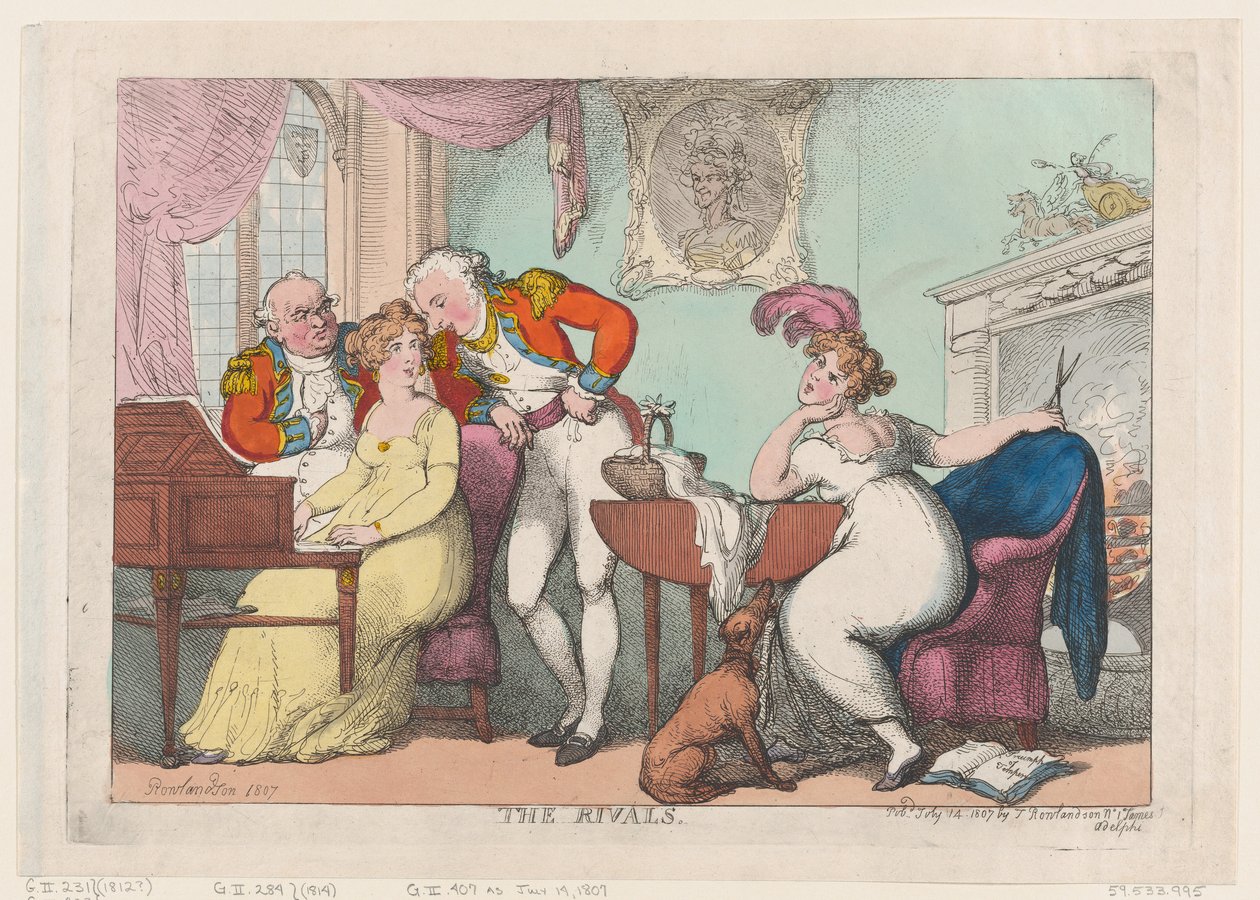 Rywale, 14 lipca 1807 r., 14 lipca 1807 r. autorstwa Thomas Rowlandson