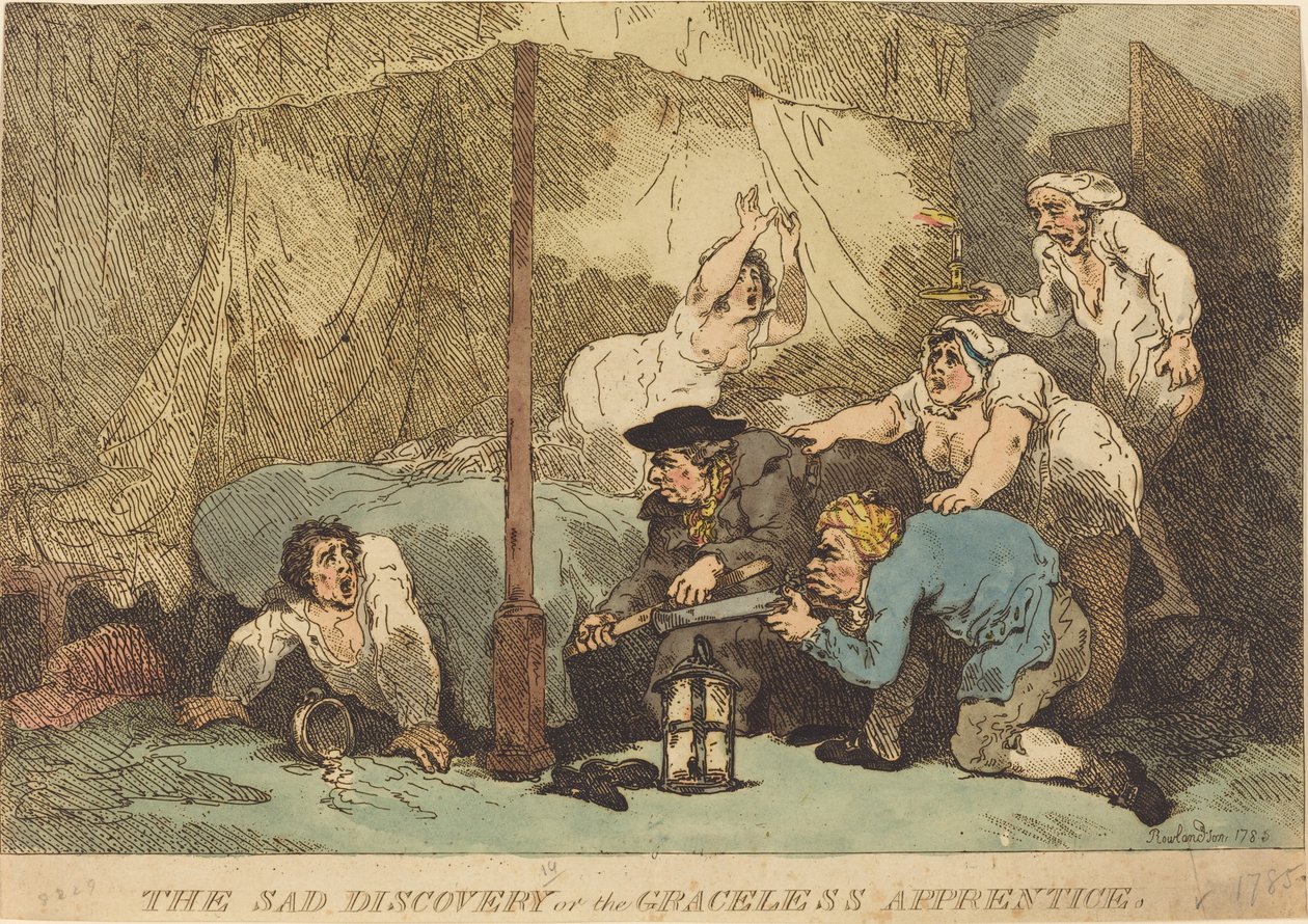 Smutne odkrycie, czyli uczeń bez wdzięku autorstwa Thomas Rowlandson