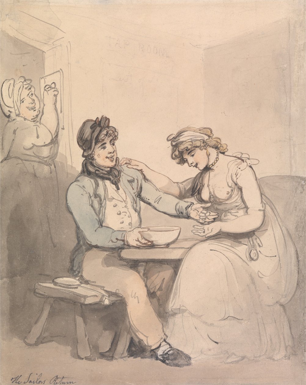 Powrót marynarza autorstwa Thomas Rowlandson