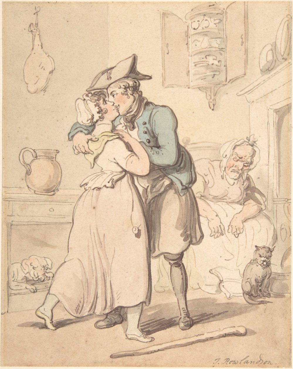 Powrót marynarza ze służby czynnej autorstwa Thomas Rowlandson