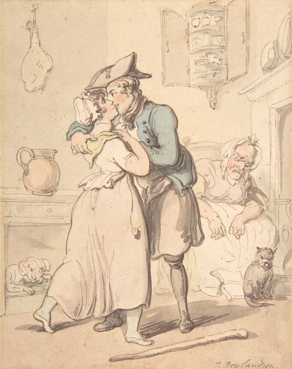 Powrót marynarza z czynnej służby, 1780-1827. autorstwa Thomas Rowlandson