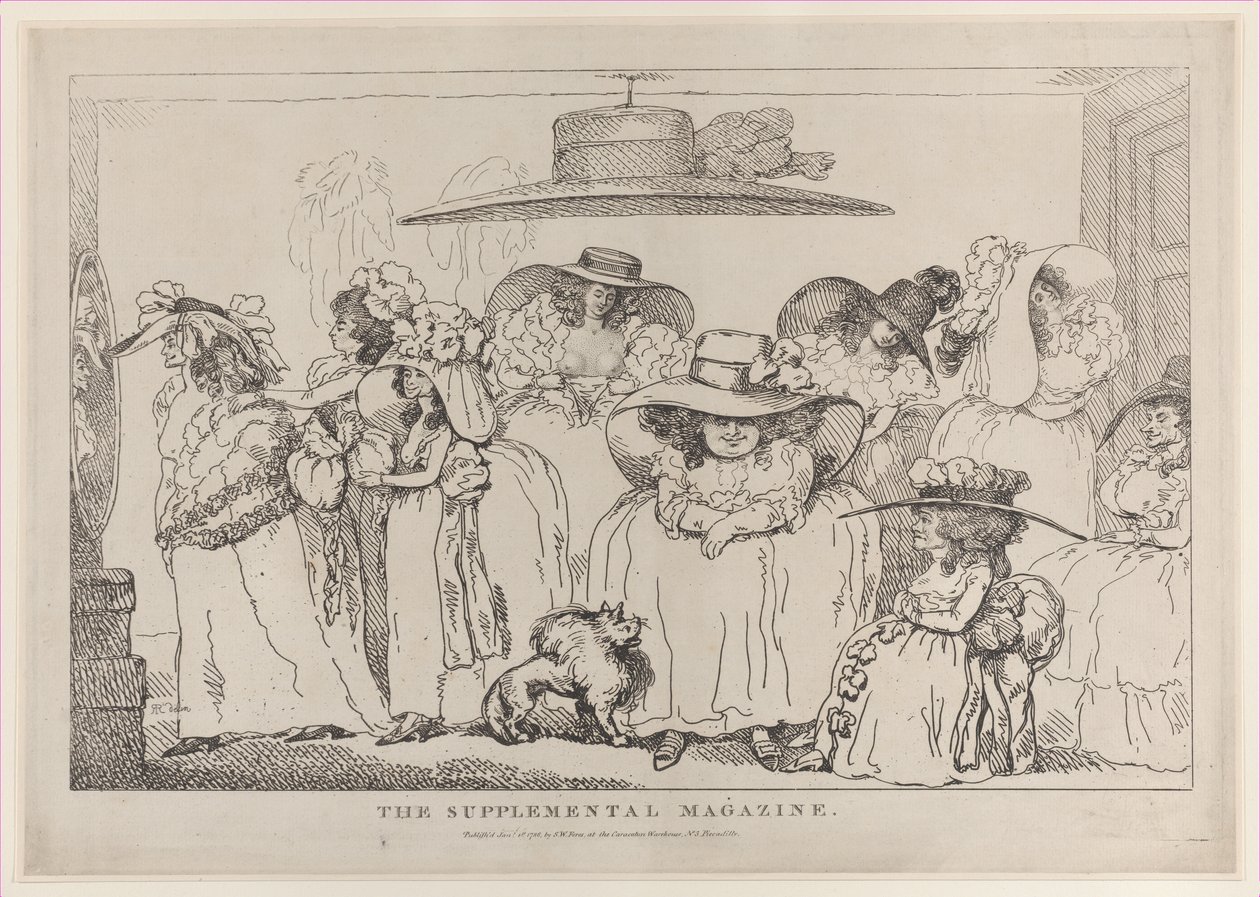 Magazyn uzupełniający, 1 stycznia 1786., 1 stycznia 1786. autorstwa Thomas Rowlandson