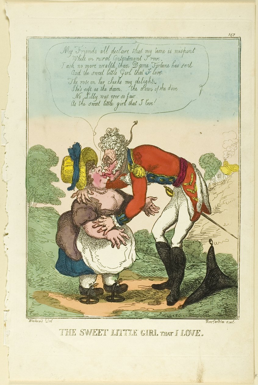 Słodka mała dziewczynka, którą kocham autorstwa Thomas Rowlandson