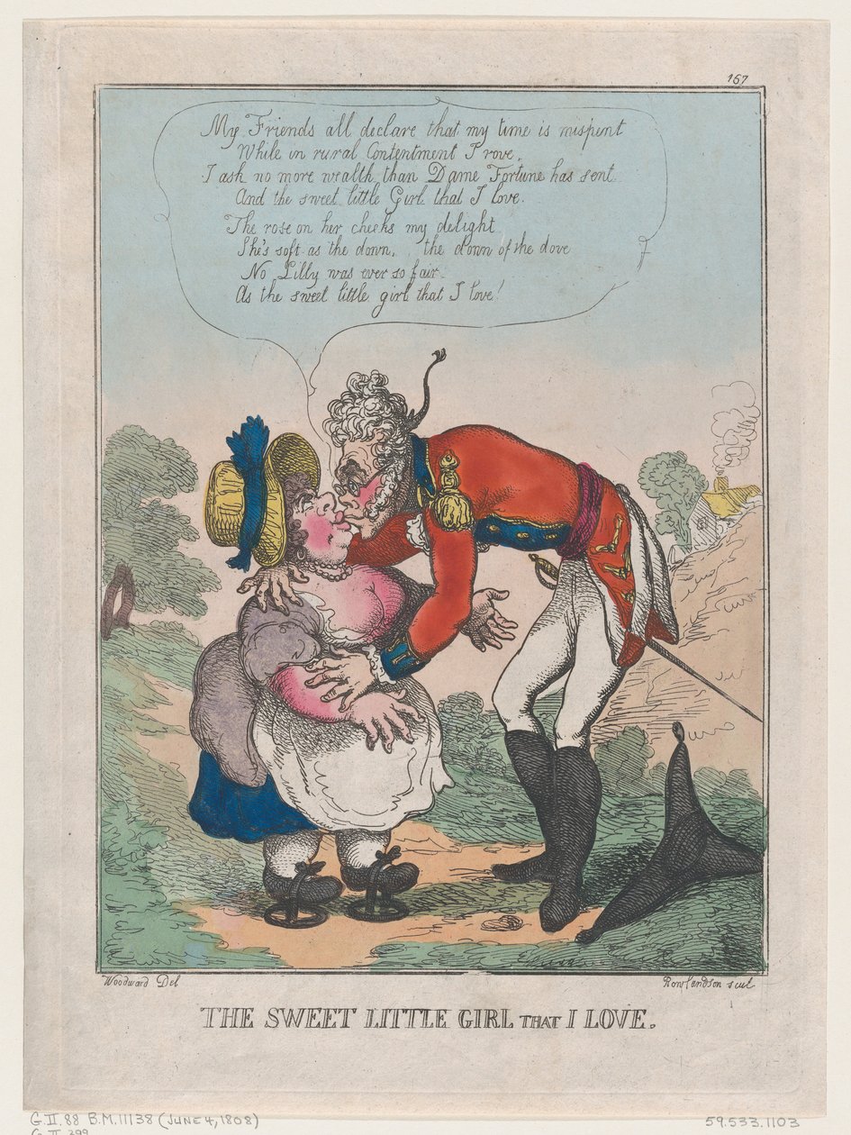 Słodka mała dziewczynka, którą kocham, 4 czerwca 1808 r., 4 czerwca 1808 r. autorstwa Thomas Rowlandson