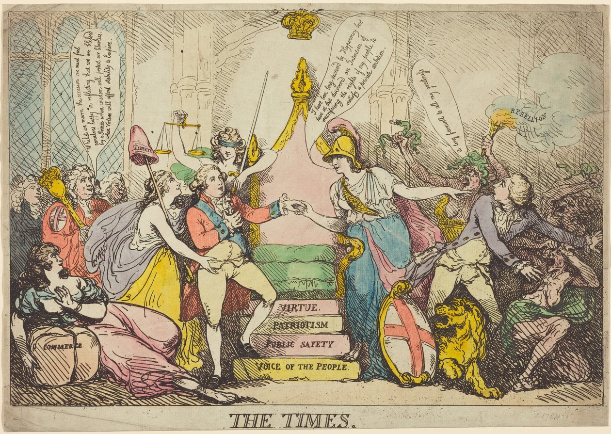 The Times autorstwa Thomas Rowlandson