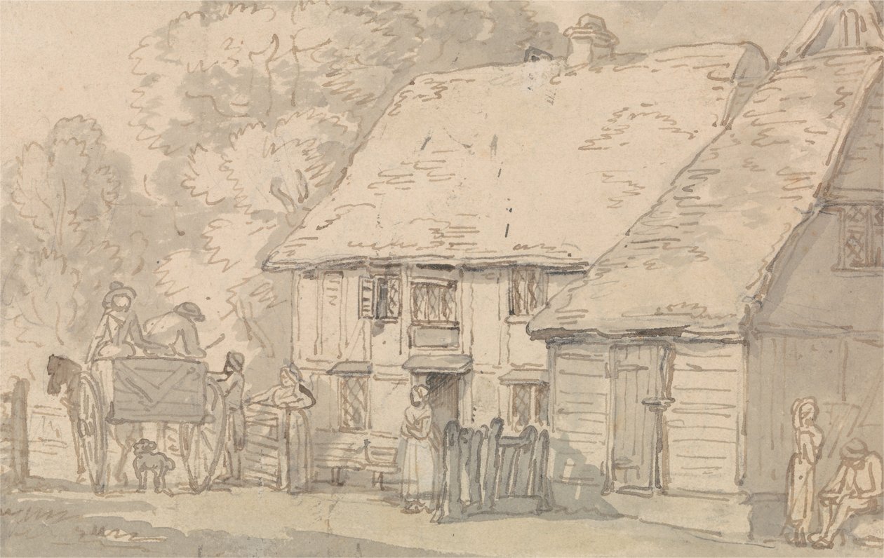 Punkt poboru opłat autorstwa Thomas Rowlandson