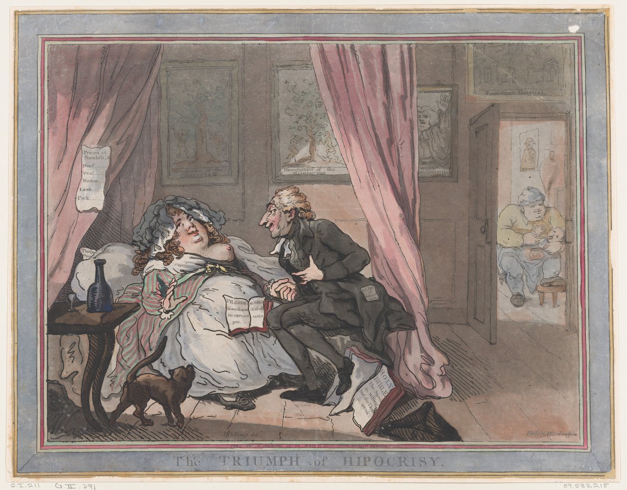 Triumf hipokryzji, 11 stycznia 1787, 11 stycznia 1787. autorstwa Thomas Rowlandson