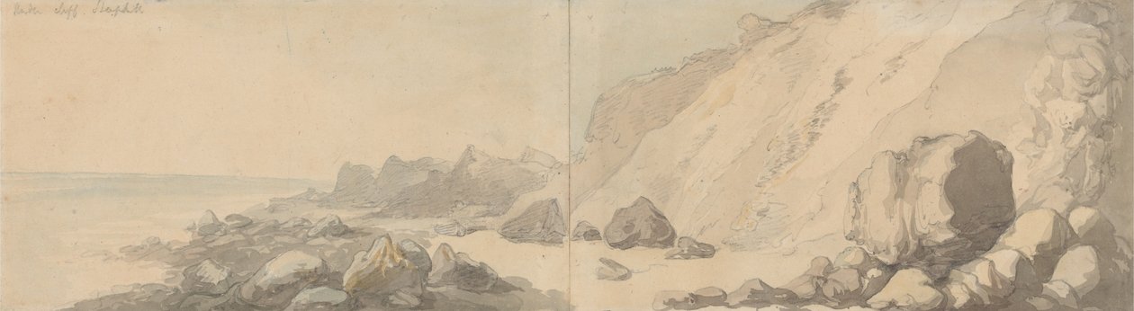 The Undercliff, Steephill, Wyspa Wight autorstwa Thomas Rowlandson