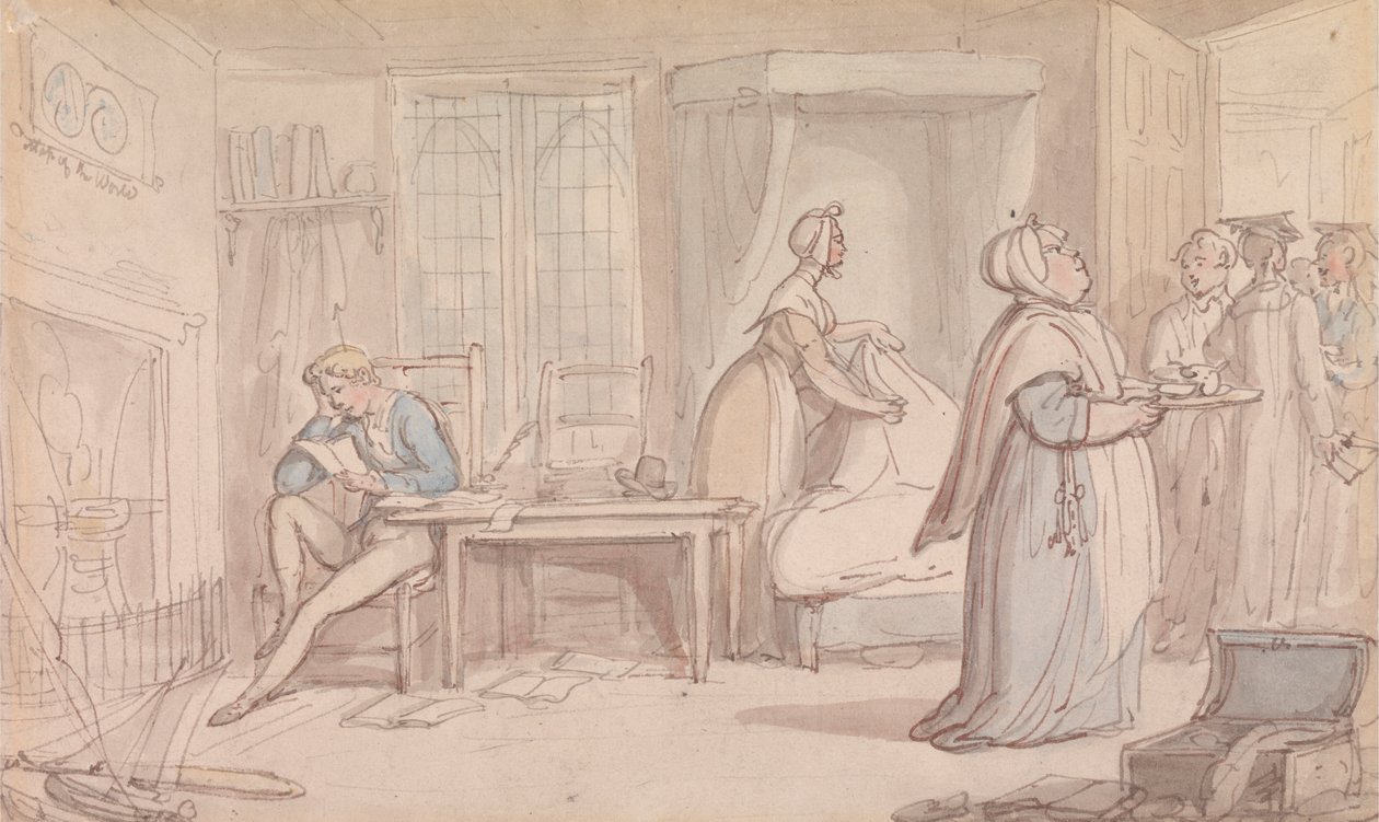 Pokój licencjata autorstwa Thomas Rowlandson