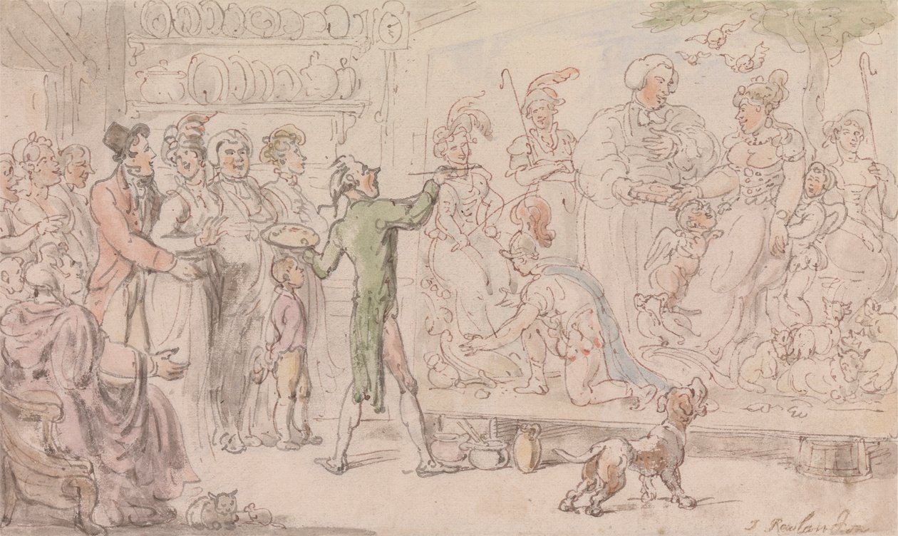 Wikariusz Wakefield: obraz rodzinny autorstwa Thomas Rowlandson