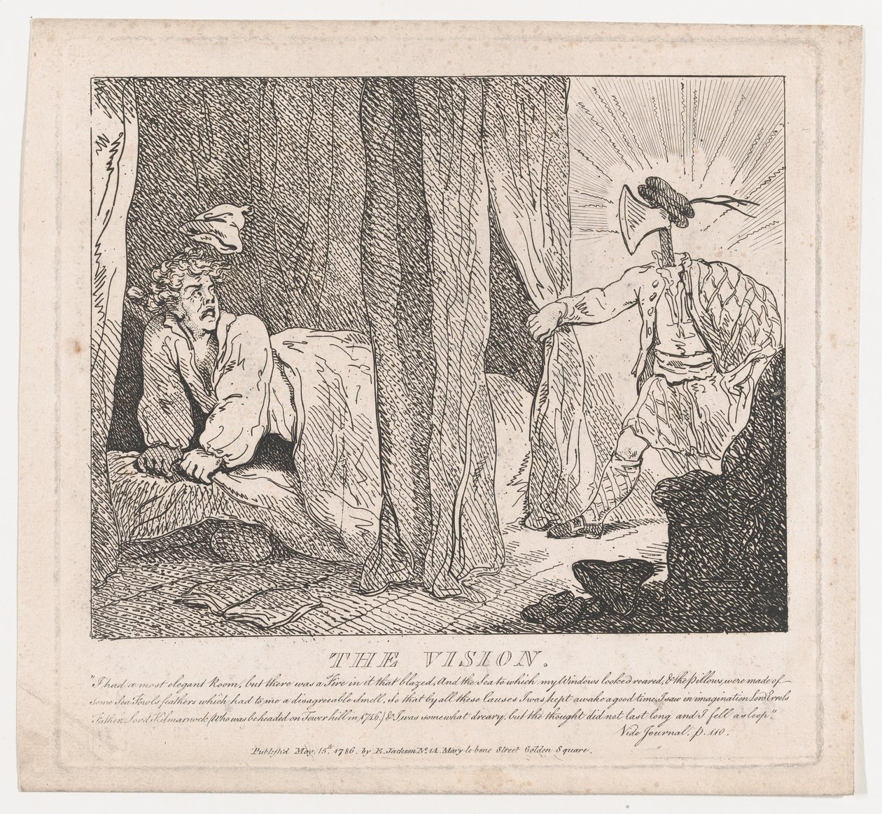 Wizja Malowniczych Piękności Boswell, Część Druga, 15 maja 1786., 15 maja 1786. autorstwa Thomas Rowlandson