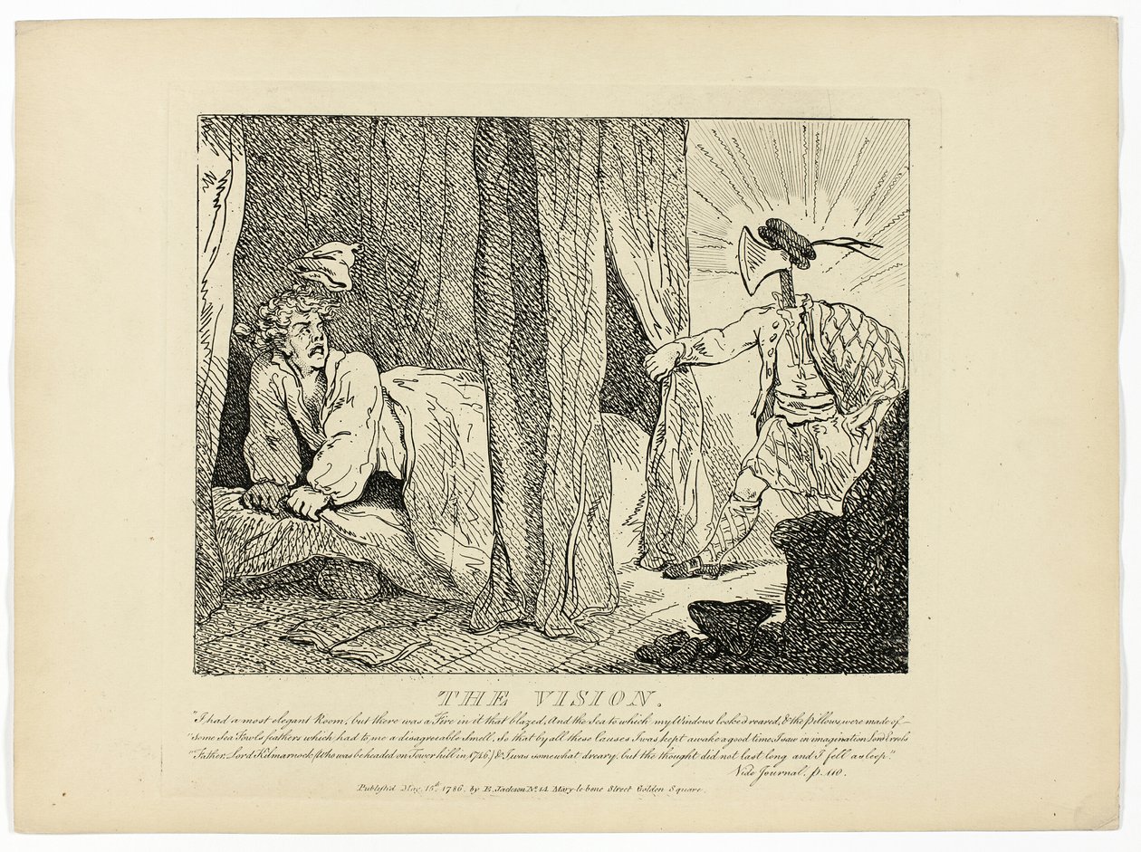 Wizja, z podróży Boswella po Hebrydach autorstwa Thomas Rowlandson