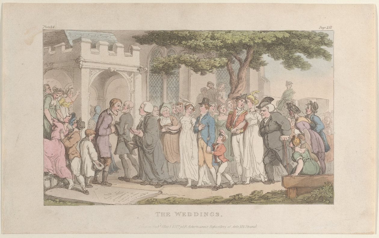 Wesela z Wikariusza Wakefielda, 1 maja 1817, 1 maja 1817. autorstwa Thomas Rowlandson