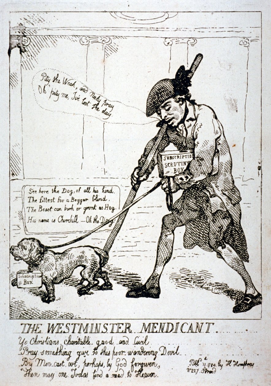 „Żebraczka z Westminster”, 1784 autorstwa Thomas Rowlandson