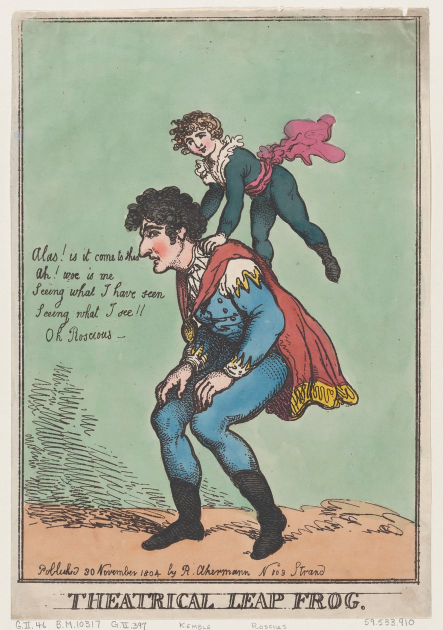 Theatrical Leap Frog, 30 listopada 1804., 30 listopada 1804. autorstwa Thomas Rowlandson