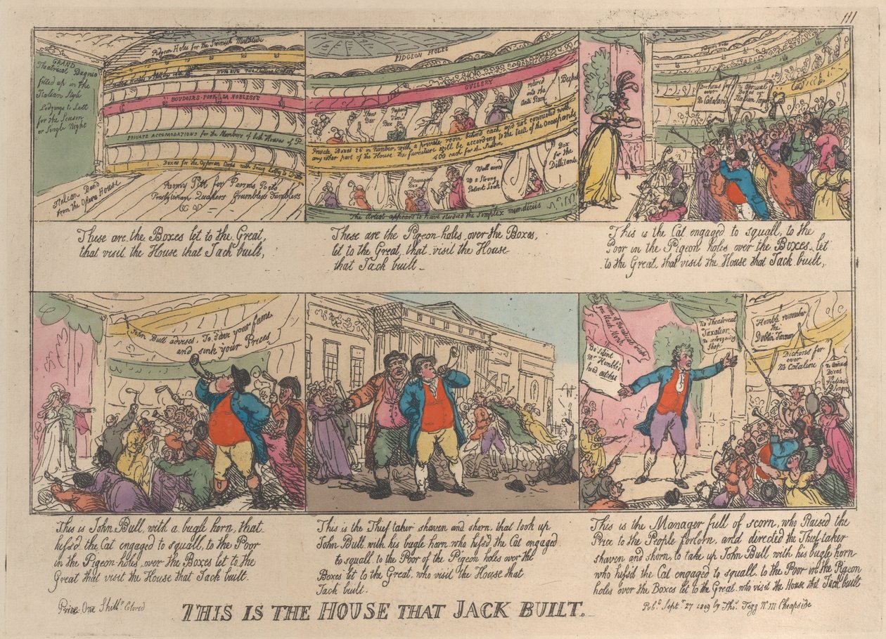 To jest Dom, który zbudował Jack, 27 września 1809 r., 27 września 1809 r. autorstwa Thomas Rowlandson