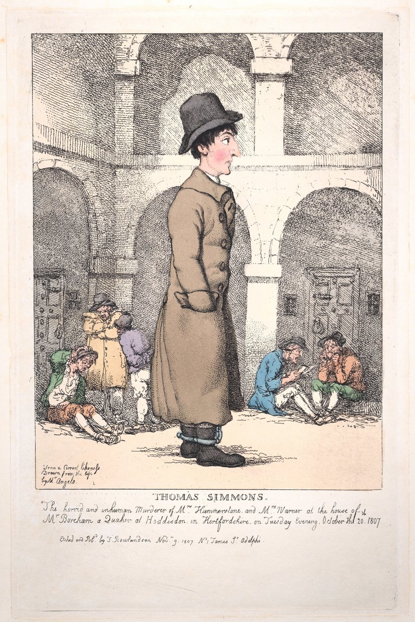 Thomas Simmons, 9 listopada 1807 r., 9 listopada 1807 r. autorstwa Thomas Rowlandson