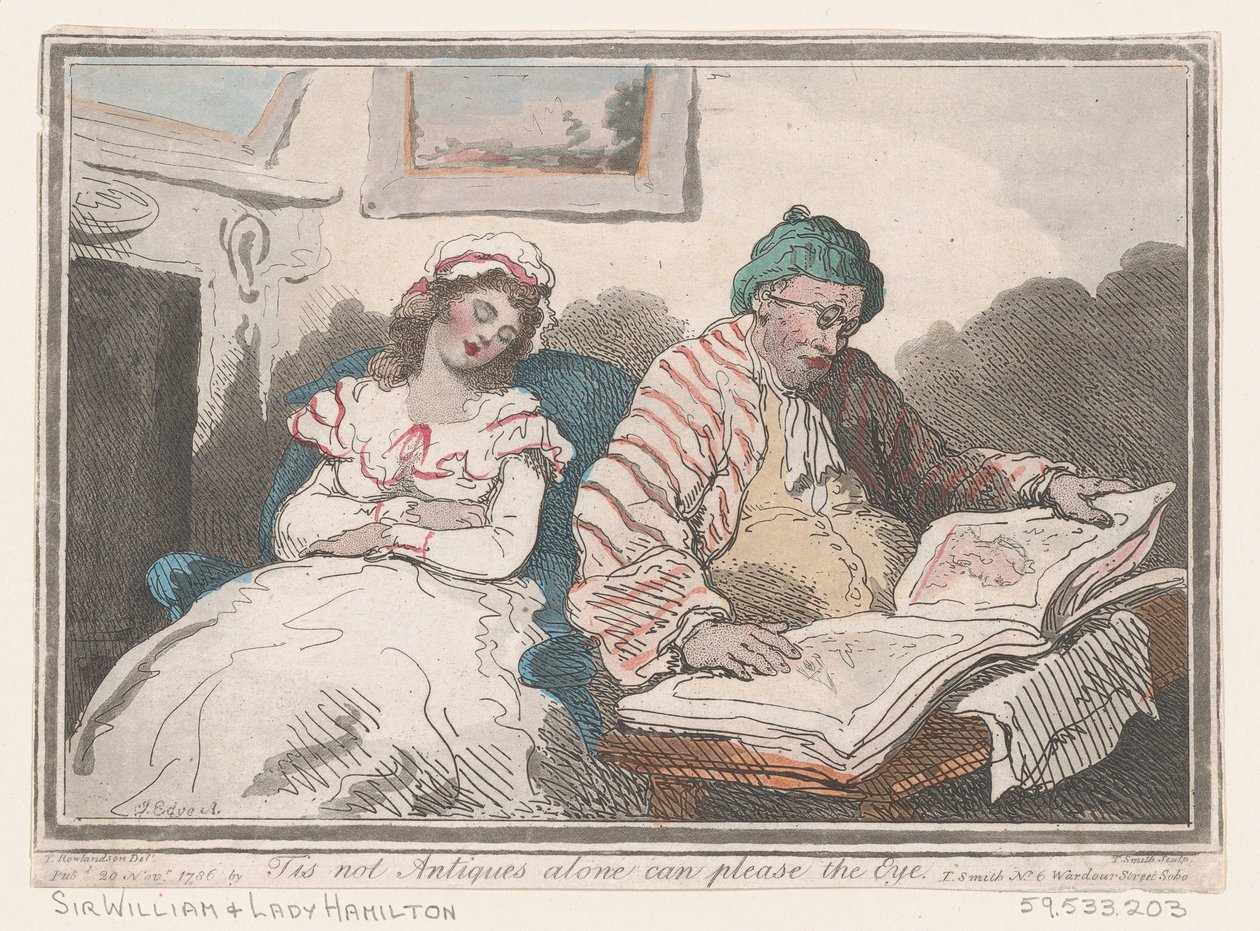 To nie antyki same w sobie mogą zadowolić oko, czyli inaczej smakuje, 20.11.1786., 20.11.1786. autorstwa Thomas Rowlandson
