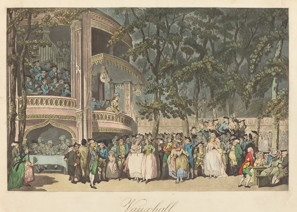 Ogrody Vauxhall autorstwa Thomas Rowlandson
