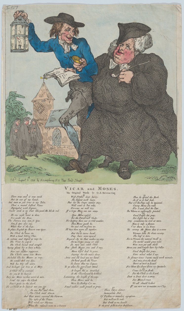 Wikariusz i Mojżesz, 8 sierpnia 1784 r., 8 sierpnia 1784 r. autorstwa Thomas Rowlandson