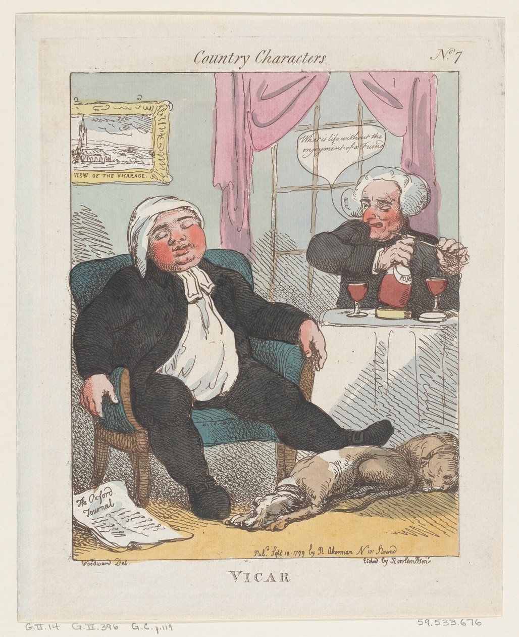 Wikariusz, 10 września 1799., 10 września 1799. autorstwa Thomas Rowlandson