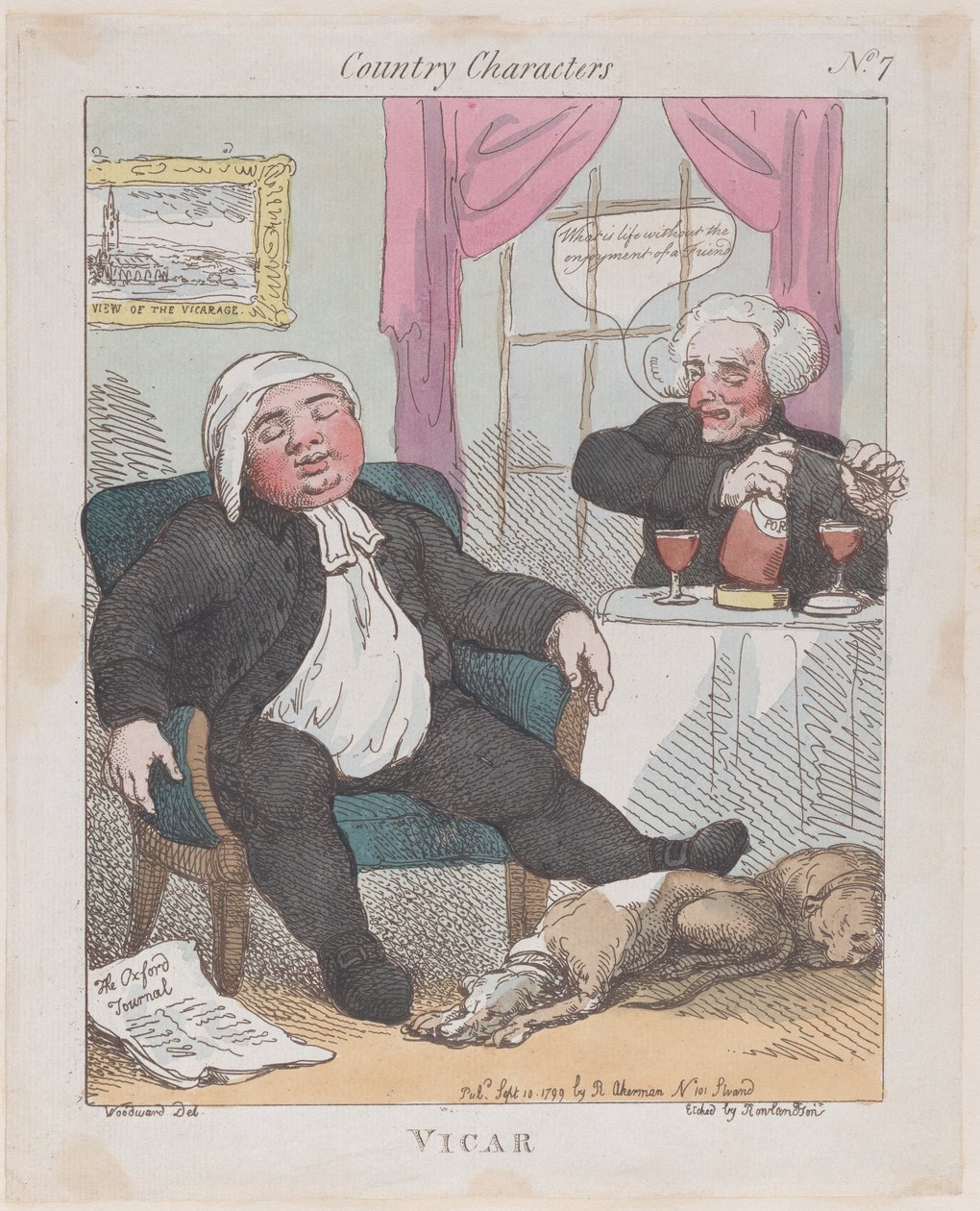 Wikariusz, 10 września 1799., 10 września 1799. autorstwa Thomas Rowlandson