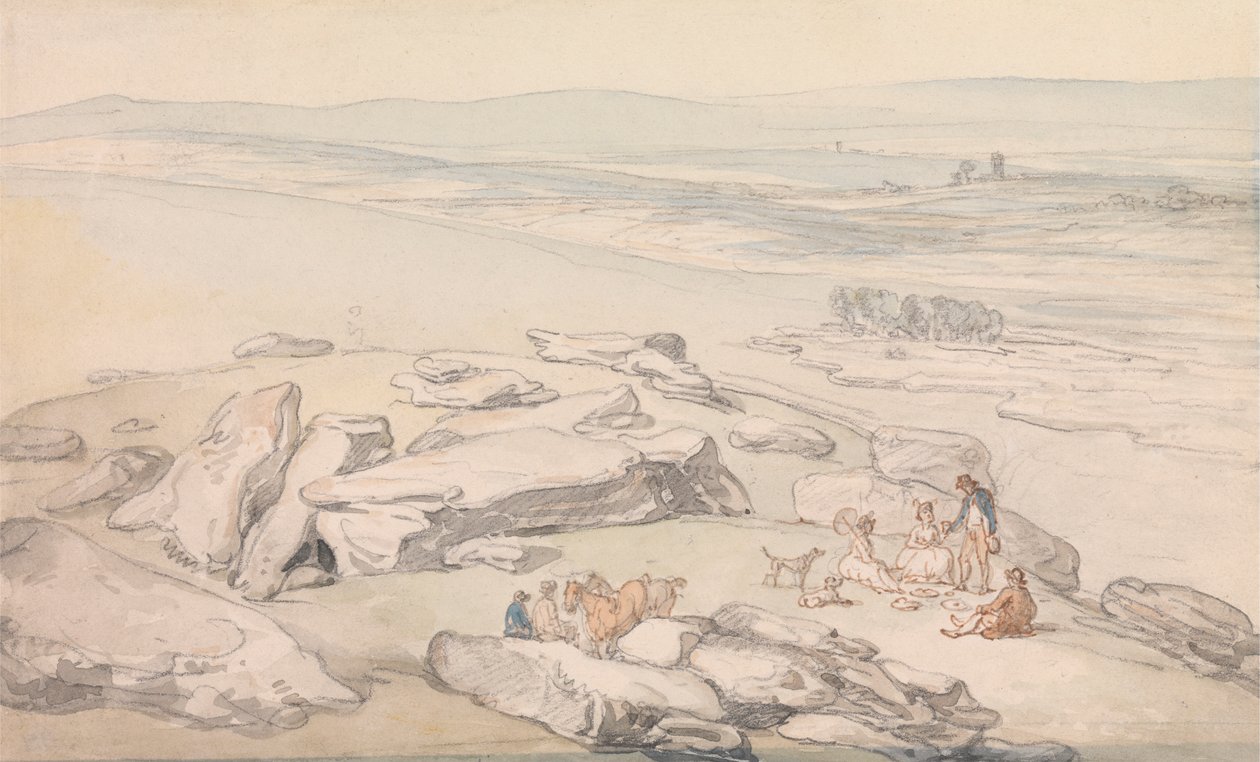 Zobacz na Exmoor autorstwa Thomas Rowlandson