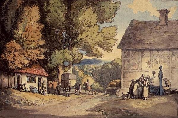 Wieś Zielona autorstwa Thomas Rowlandson
