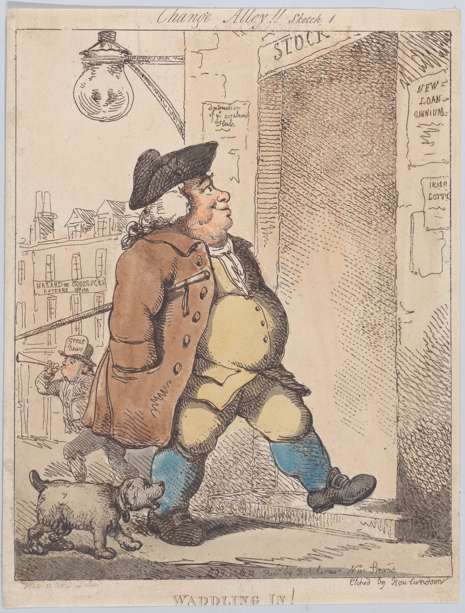 Waddling In!, 1 sierpnia 1799., 1 sierpnia 1799. autorstwa Thomas Rowlandson