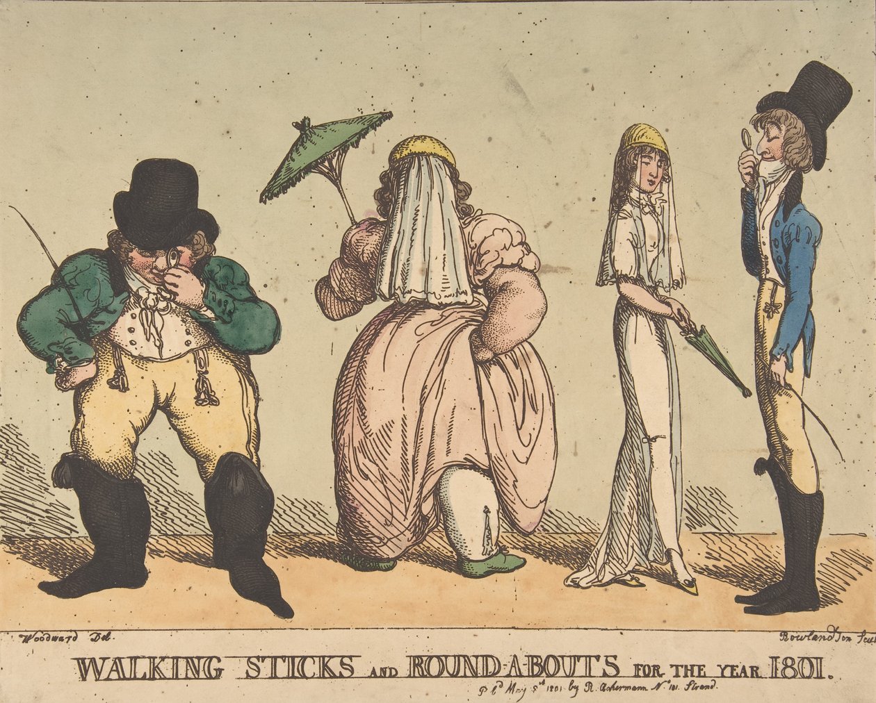 Laski i rundy na rok 1801, 8 maja 1801, 8 maja 1801. autorstwa Thomas Rowlandson