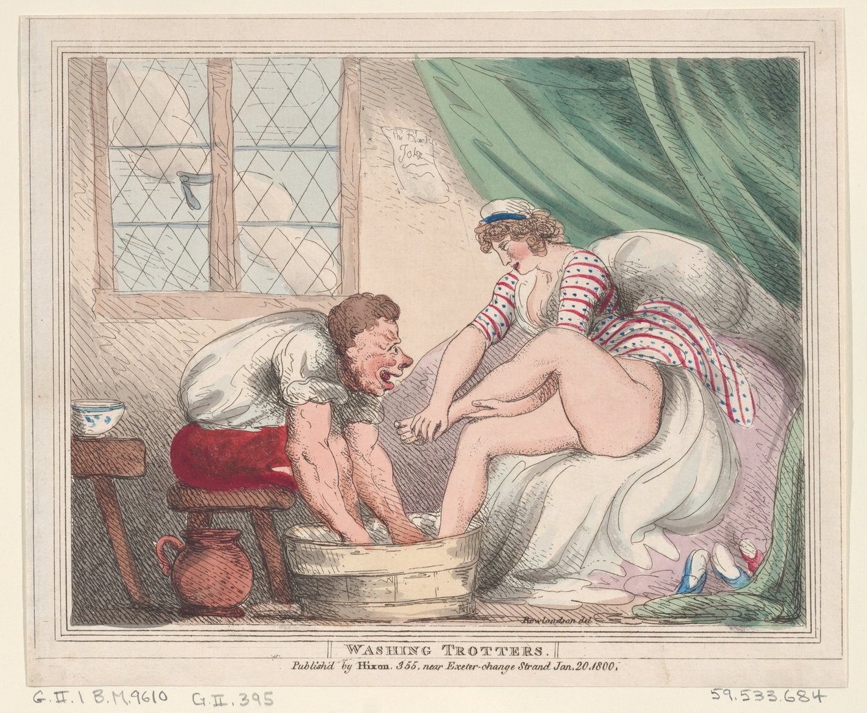 Mycie kłusaków, 20 stycznia 1800 r., 20 stycznia 1800 r. autorstwa Thomas Rowlandson