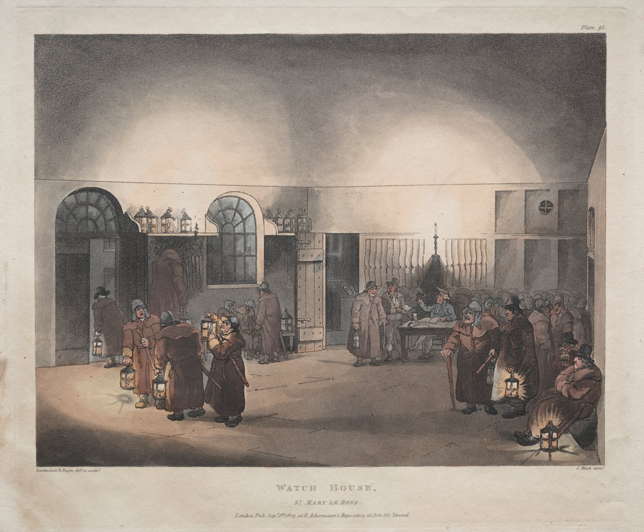 Watch House, St. Mary Le Boue autorstwa Thomas Rowlandson